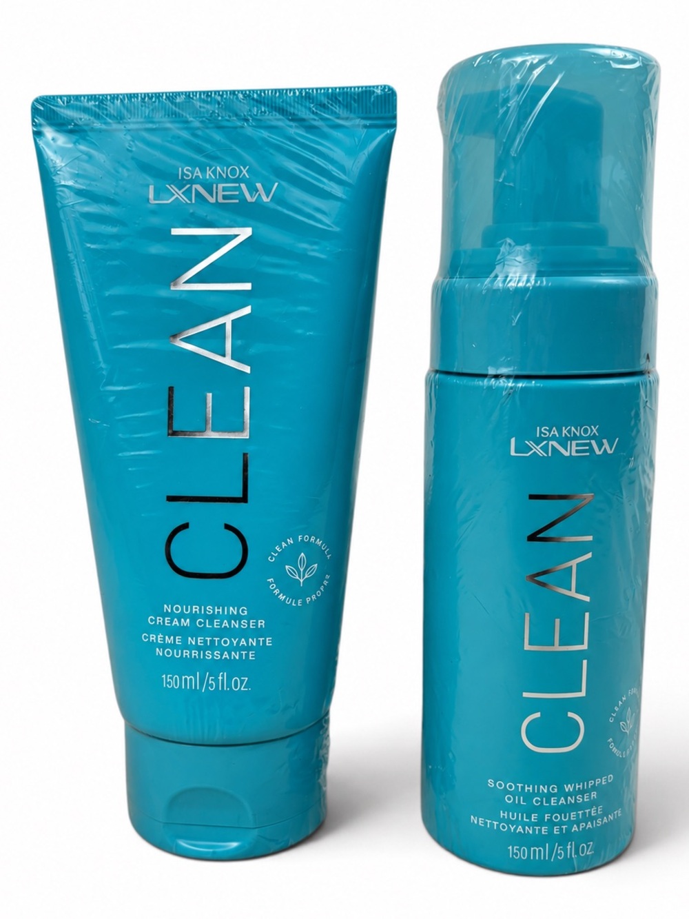 Avon Isa Knox LXNEW Clean Nourishing Cream Cleanser & Whipped Oil Cleanser 5 oz